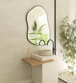 Stewehome Χειροποίητος Ασύμμετρος Καθρέφτης 63x45 cm