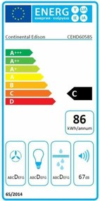 Συμβατικός Απορροφητήρας Continental Edison CEHD6058S