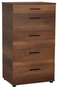 Συρταριέρα Trendline Megapap σε καρυδί 60x44x108εκ. GP009-0100-GP009-0100-Καφέ GP009-0100