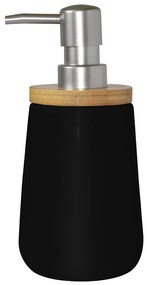Δοχείο Κρεμοσάπουνου Bamboo 02-4590 Μαύρη Estia Porcelain