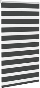 vidaXL Ζέβρα τυφλή Μαύρο Πλάτος υφάσματος 80,9 εκ. Πολυεστέρας