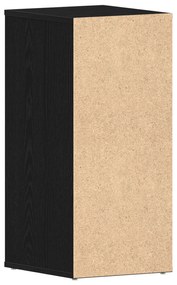 vidaXL Ντουλάπα Παπουτσιών Μαύρη Δρυς 32x35x70 εκ Επεξεργασμένο Ξύλο