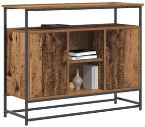 vidaXL Πλαϊνό γραφείο Παλαιό ξύλο 100 x 35 x 80 εκ. Επεξεργασμένο ξύλο