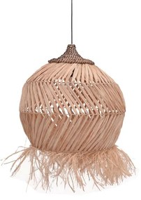 Φωτιστικό οροφής Koronse Inart sisal σε φυσικό χρώμα Φ55x68εκ