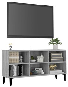 vidaXL Έπιπλο Τηλεόρασης Γκρι 103,5 x 30 x 50 εκ. με Μεταλλικά Πόδια Sonoma