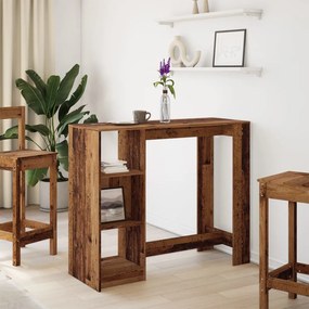 vidaXL Τραπέζι Μπαρ με Ράγες 124x46x103,5 εκ. Επεξεργ. Ξύλο