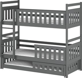 OLIWIA 80x160 graphite bunk bed Lano Furniture