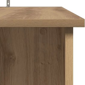 vidaXL Τραπέζι Κονσόλα με Ράφι Καφέ Δρυς 102x50x103,5εκ. Επεξεργ. Ξύλο