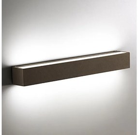 Απλίκα Φωτιστικό Τοίχου 2xLED 10W IP65 3000K Slat Zafferano-LD0152R3-Καφέ LD0152R3