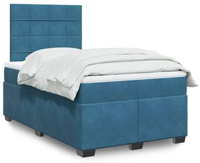 ΚΡΕΒΑΤΙ BOXSPRING ΜΕ ΣΤΡΩΜΑ ΜΠΛΕ 120X190 ΕΚ. ΒΕΛΟΥΔΙΝΟ 3290862