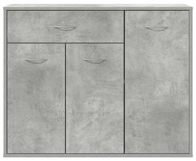 vidaXL Μπουφές Γκρι του Σκυροδέματος 88 x 30 x 70 εκ. από Επεξ. Ξύλο