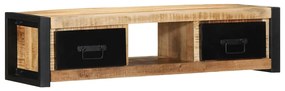 vidaXL ντουλάπι τηλεόρασης  100x30x25 cm Στερεό ακατέργαστο ξύλο Mango