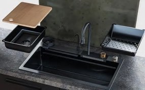 Sanitec Inox Nano Multi 108045 (80x45) - Πολυλειτουργικος Νεροχύτης Κουζινας