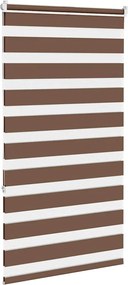 vidaXL Ζέβρα τυφλή Καφέ Πλάτος υφάσματος 80,9 εκ. Πολυεστέρας