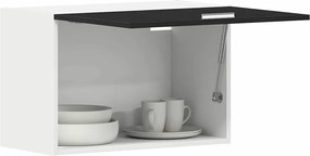 vidaXL Κρεμαστό ντουλάπι Επιτοίχιο Lyon Μαύρη Οξυά 60 x 31 x 40 εκ