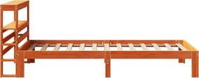 vidaXL Σκελετός Κρεβ. Χωρίς Στρώμα Καφέ Κεριού 75x190 εκ Μασίφ Πεύκο