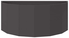 vidaXL Γλάστρα Μαύρο 90 x 45 x 35 cm Ατσάλι