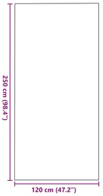 vidaXL Ραχάτι Πόρτας Ορθογώνιο Καφέ 120x250 εκ.