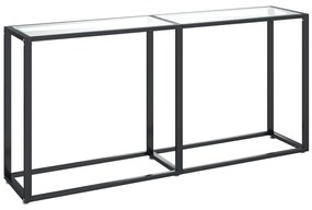 vidaXL Τραπέζι Κονσόλα Διαφανές 160 x 35 x 75,5 εκ. από Ψημένο Γυαλί