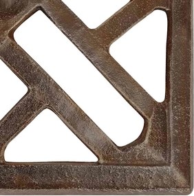 vidaXL Βάση Ομπρέλας Μπρονζέ 44 x 44 x 31 εκ. από Χυτοσίδηρο
