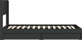 vidaXL Καλάθι με αποθήκη και κεφαλάρι Μαύρο 90 x 190 cm