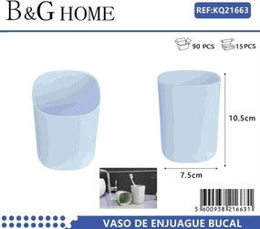 Θήκες οδοντόβουρτσας πλαστικές σε σετ 5Χ - Light Blue - 21663