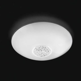 Φωτιστικό Οροφής - Πλαφονιέρα 6582 B LN 18W Led Φ40cm White Perenz Κρύσταλλο