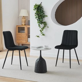 Καρέκλα Τραπεζαρίας (45x56x88) Spitishop Lorelay Black