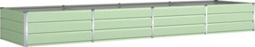 vidaXL Γλάστρα Παστέλ Πράσινο 385 x 100 x 45 εκ Γαλβανισμένος Χάλυβας
