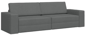 vidaXL Καναπέ-Κρεβάτι Σκούρο Γκρι 245 x 78 x 77 εκ. ύφασμα