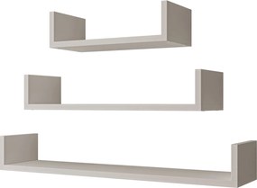 Σετ τριών ραφιών Trio-Γκρεζ