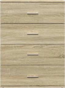 vidaXL Συρταριέρα Sonoma Δρυς 60x39x80 εκ. Επεξεργασμένο Ξύλο