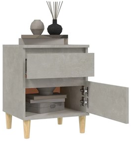 vidaXL Κομοδίνα Γκρι Σκυροδέματος 40x35x50 εκ.