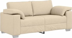 vidaXL Διθέσιος καναπές Κρεμ 180 cm ύφασμα