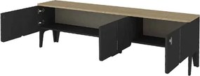 Έπιπλο τηλεόρασης Pedro ανθρακί-rota oak 180x35x50εκ