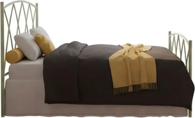 Κρεβάτι Ερμής-90x190-Εκρού-Με ποδαρικό