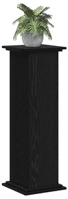 vidaXL Βάση φυτών Μαύρη δρυς 33 x 33 x 100 cm Επεξεργασμένο ξύλο