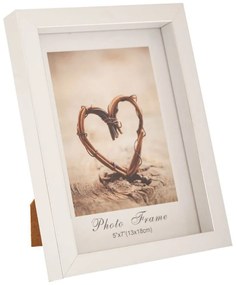 Κορνίζα 88590 13x18cm Silver-White Plastic