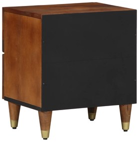 vidaXL κομοδίνο 40x33x46 εκ. Μασίφ ξύλο μάνγκο