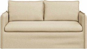 vidaXL Καναπές Κρεμ 156 x 82 x 85 εκ ύφασμα