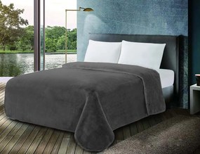 Κουβέρτα Βελουτέ Υπέρδιπλη 220x240εκ. Chateua Grey Komvos Home 7012385-3