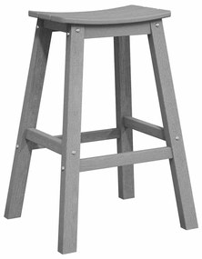 vidaXL Σετ Μπαρ Κήπου 3 pcs Ανοιχτό γκρι HDPE