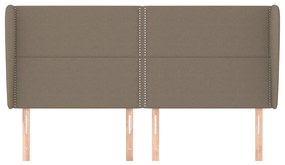 vidaXL Κεφαλάρι με Πτερύγια Taupe 203x23x118/128 εκ. Υφασμάτινο