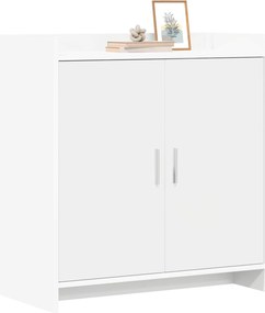 vidaXL Πλαϊνό γραφείο Λευκό 72 x 36 x 80 εκ. Επεξεργασμένο Ξύλο
