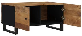 vidaXL Τραπεζάκι Σαλονιού 80x50x40 εκ. Μασίφ Ξύλο Μάνγκο & Επεξ. Ξύλο