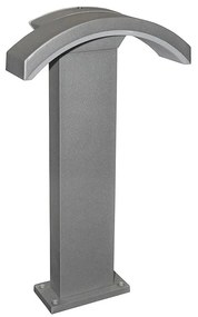 Adeleq Led Φωτιστικό Αλουμινίου Καμπύλη Σε Κολώνα H50cm 10W 4000Κ Γκρι 9-191866