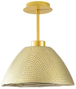 Φωτιστικό Οροφής - Πλαφονιέρα Bornova 525NOR1137 Φ30x32cm E27 40W Gold Opviq
