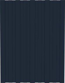 vidaXL Πάνελ οροφής 12 τεμ. Ανθρακί 60 x 45 cm Γαλβανισμένος χάλυβας