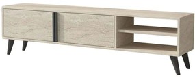 Έπιπλο Τηλεόρασης Benoit 382NRC1154 160x36,5x44,5cm Travertine Beige