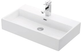 Νιπτήρας Αναρτώμενος Daphne 53710 70x41x14cm White Karag Porcelain